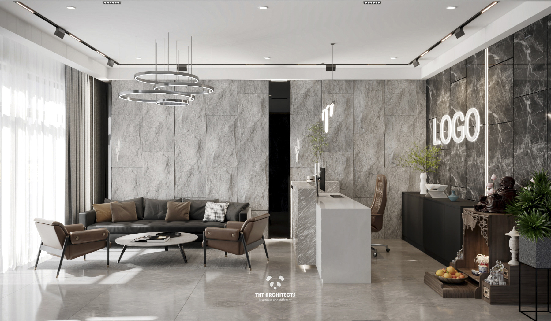 Van Phong Greatlotus - phong khach view 2 - tht architects